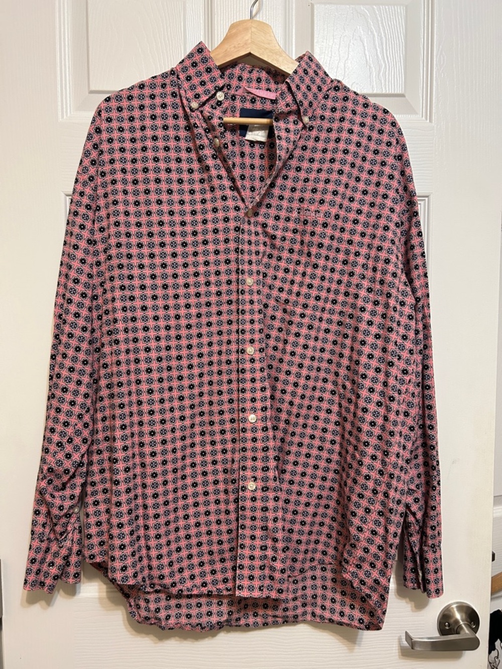 Breast Cancer Awareness Edition Wrangler Pink Button-Down Shirt LG